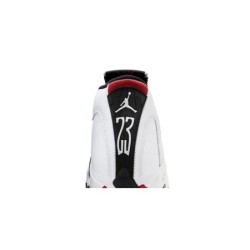 Air Jordan 14 Swoosh Blanc/Argent Marque