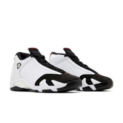 Air Jordan 14 Swoosh Blanc/Argent Marque