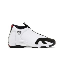 Air Jordan 14 Swoosh Blanc/Argent Marque