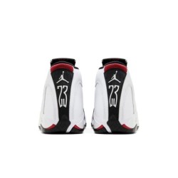 Air Jordan 14 Swoosh Blanc/Argent Marque