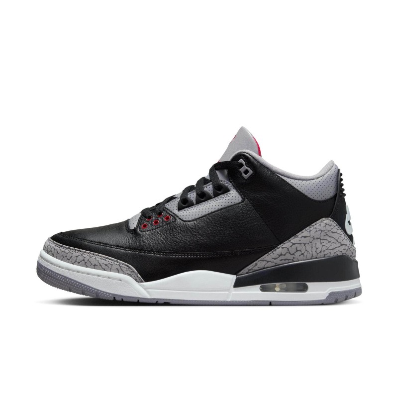 Air Jordan 3 'Crimson' - Accents de Rouge Carmin Audacieux
